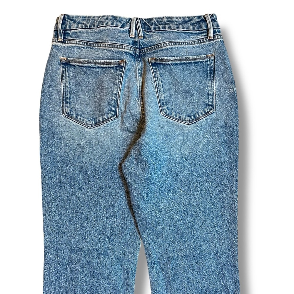 Good American Jeans Good Vintage High Rise Straight Leg Cropped Blue942 10/30 - Picture 5 of 8